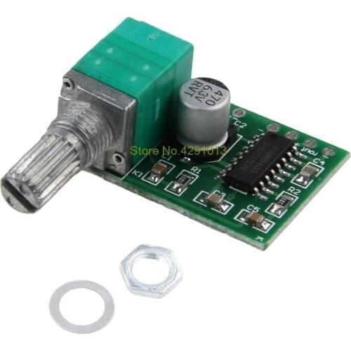 Mini PAM8403 Audio Amplifier Board 5V 2 Channel USB Power 3W Volume Control Drop Shipping Support