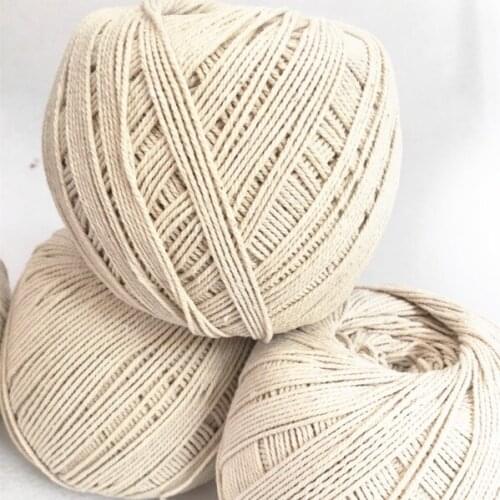 Wholesale 3mm 6mm Nature Color Braided Cotton Cords Twisted Rope DIY Handmade Woven Rope Crod Jewelry Findings Accessories CD09A