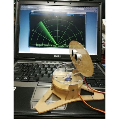 DIY Acrlic Micro Ultrasonic Radar Duino Application for Education Learning 400mm Detection Distance Ultrasonic Transceiver