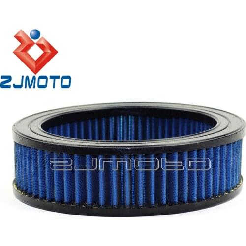 Blue Motorcycle Round Air Cleaner Air Filter For Harley with Eagle Stage 1989-1995 1996 1997 1998