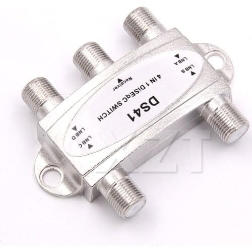 High Quality Free TV DiSEqC Switch 4x1 DiSEqC Switch satellite antenna flat LNB Switch for TV Receiver