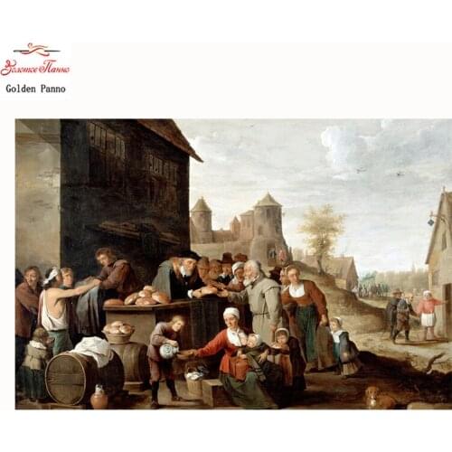 Golden Panno 5D Diamond Embroidery fall Religious cultural icon Full Square Diamond Mosaic Picture Pasted Needlework Decor 07