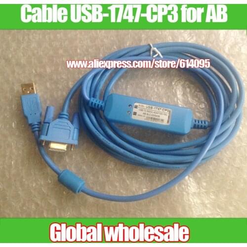 1pcs plc Data Programming Cable USB-1747-CP3 for AB SLC 5/03/04/05 / USB TO RS232 ADAPTER FOR AB SLC-03/04/05