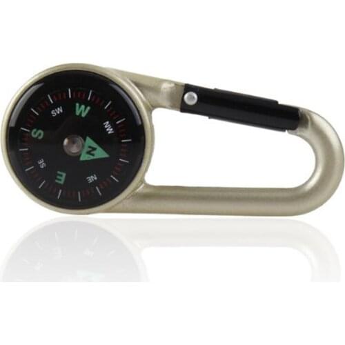 10pair Compass Carabiner Keychain,Survival Liquid Filled Compass Carabiner Clip Kit with Snap Hook and Plastic Scale