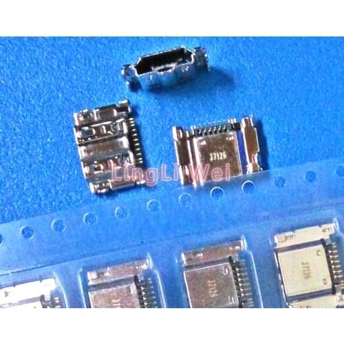10pcs/lot Charge Socket Mobile Phone Power Connector Micro USB Jack for Samsung I9300/I9308/I939/I535/I747/T999/S3 7pins