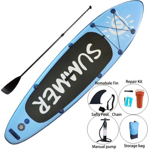 3m/9.8ft inflatable SUP Board Surf paddle board surfboard Longbard Stand Up Paddle Board Float LONG Surf with paddle gonflable