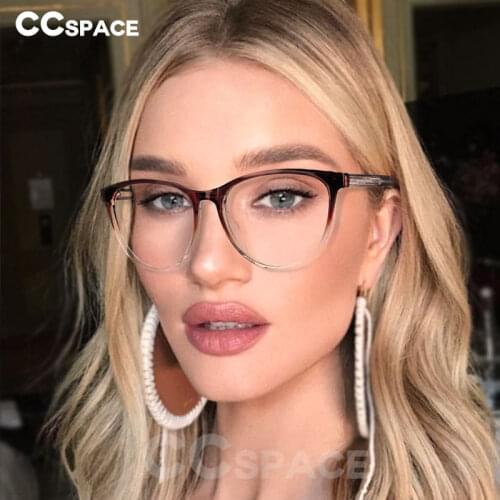49822 Cat Eye Anti Blue Light Optical Glasses Frames Men Women TR90 Fashion Computer Eyeglasses