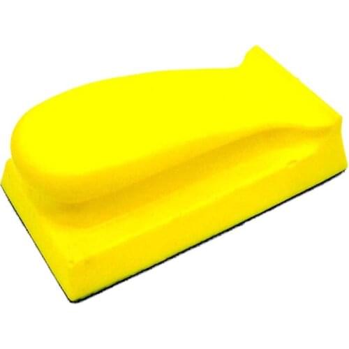 70X120Mm Foam Hand Sanding Block Hand Pad Polishing Pad For Hook And Loop Disc