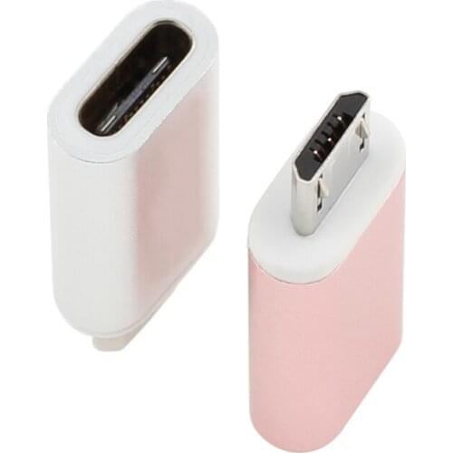 Aluminium 3A USB 3.1 Type C USB-C Female to Micro USB 5pin Male Fast Data sync charge adapter Convertor Connector For Android