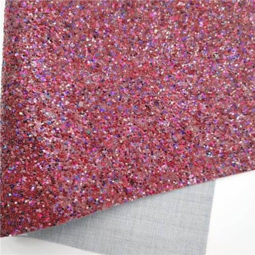 1PC 21X29CM Glitter Fabirc, Chunky Glitter Leather, Wine Glitter Leather Sheets For Making Bows LEOsyntheticoDIY R2013B