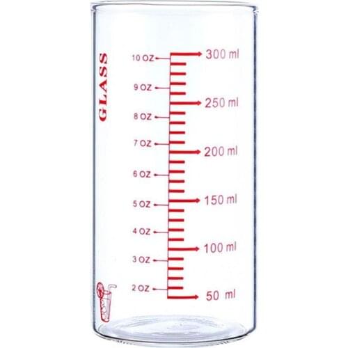 Milk Cup Graduated Clear Scale Design High Borosilicate Glass Multipurpose Water Mug for Children