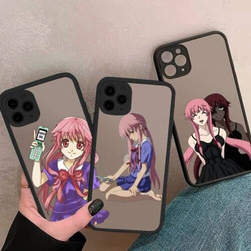Mirai Nikki Phone Case For iphone 12 11 8 7 plus mini x xs xr pro max matte transparent cover