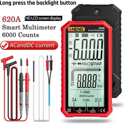 4.7-Inch ANENG 620A Digital Smart Multimeter Testers 6000 Counts True RMS Auto Electrical Capacitance Meter Temp Resistance