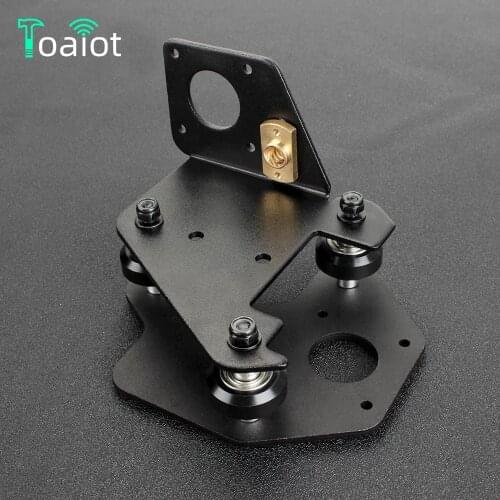 Toaiot 3D Printer Parts CR-10 S4/S5 X Axis Motor Mount bracket right/left X-axis Front/Back Motor Mount Plate With Wheels T Nut