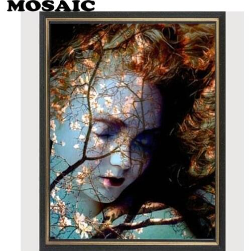 DIY 3D shaped Diamond embroidery fantasy/tree/girl/5D Special Crystal rhinestone mosaic diamond painting needlework New decor