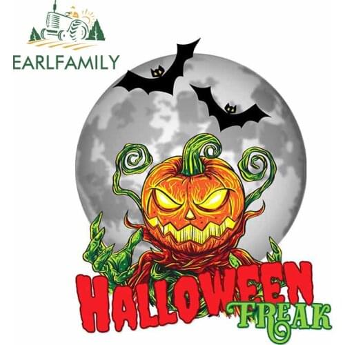 EARLFAMILY 13cm x 9.8cm for Halloween Freak Decal Motorcycle Race Car Vinyl Material Trunk Car Stickers Vinyl Material Graphics