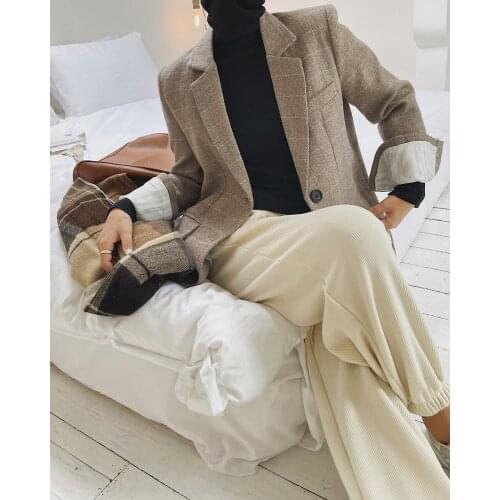 Jingoni Women's Plaid Coats