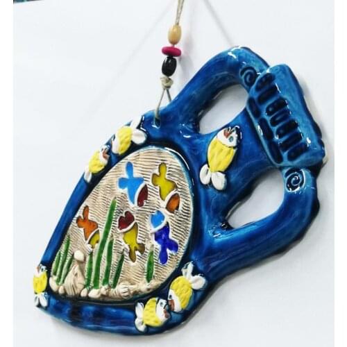 Ceramic Cruse Decorative Craft Wall Ornament Big Size Evil Eye