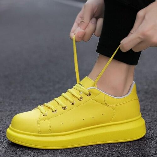 2020 Brand Men Shoes Casual Lace Up Candy Color Unisex Autumn Flats Men Trainers Zapatos Hombre Sapato Masculino Male Sneakers