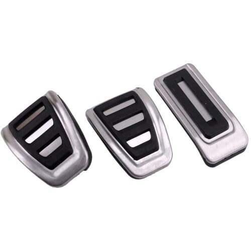 3pcs Manual Transmission Fuel Gas Brake Clutch Cover Pedal Fit For VW Multivan Transporter T5 T6 Caravelle T6 Multivan T5 T6