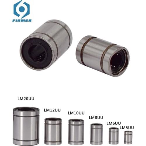 High Quality Hot Sale LM3uu LM4uu LM6uu LM8uu LM10uu LM12uu LM16uu LM20uu linear lining CNC linear bearing linear shaft