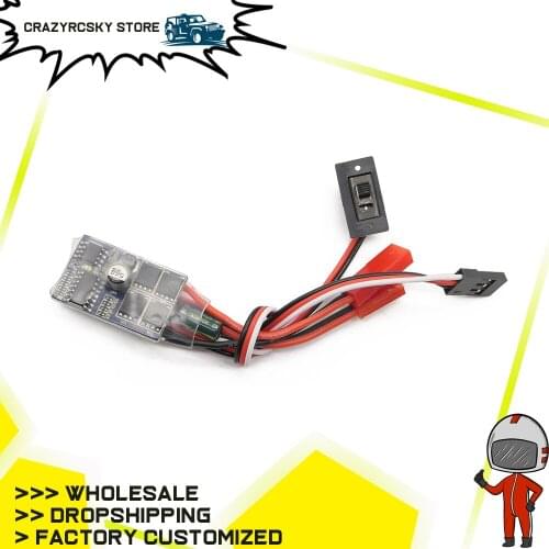 RCAWD 30A Brushed ESC With Reverse For WPL Henglong C14 C24 B14 B24 B16 B36 4x4 6x6 Military Truck&Crawler WPL1626