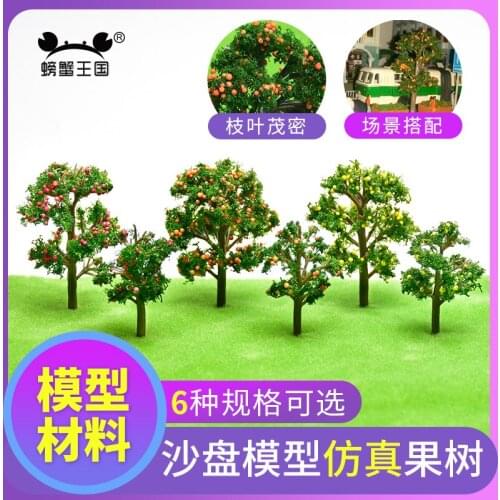 20Pcs/Lot Model Fruit Trees plastic Landscape Architectural Train Layout Garden Scenery Miniature Toy Three Colors