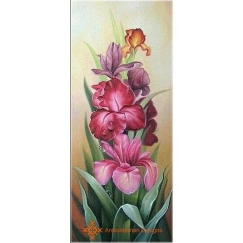 Embroidery Counted Cross Stitch Kits Needlework - Crafts 14 ct DMC color DIY Arts Handmade Decor - Iris II