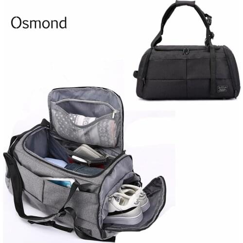Nylon Large Capacity Travel Duffle Bag For Men Women Luggage Travel Bag Satchel Shoulder Gym Sports Handbag with Shoes Storage