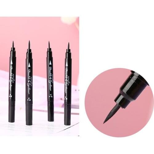 New Double Head Eyeliner Stamp Eyeliner Pen Moon Heart Flower Eyeliner Make Up Waterproof Eyeliner Pencil Cosmetics Makeup TXTB1