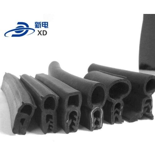 Machine tool garage door window rubber sliding strip