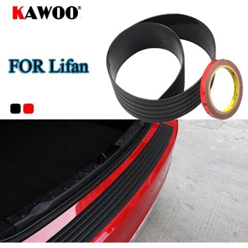 KAWOO For LIFAN 520 320 330 530 630 720 620 X50 X60 Rubber Rear Guard Bumper Protect Trim Cover Sill Mat Pad Car Styling