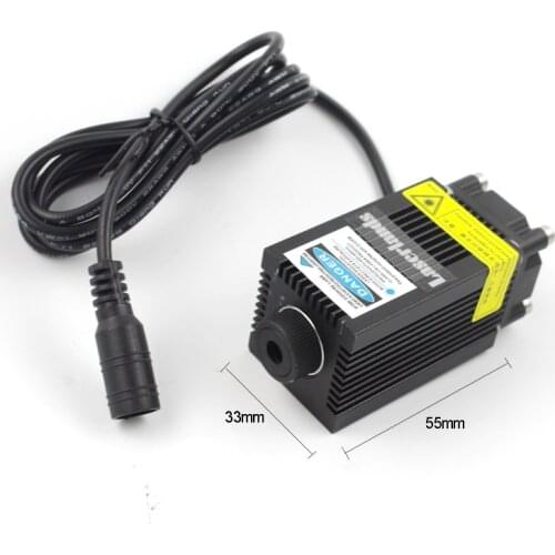 Blue 450nm 5.5w Laser module for engraving/marking/cutting w/ PWM/TTL focusable