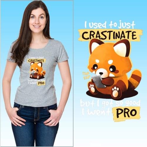 Patterns of animals cat Heat Transfer Stickers Printed Decoration Applique on Clothes Washable Patches for Kids Clothing Jacket