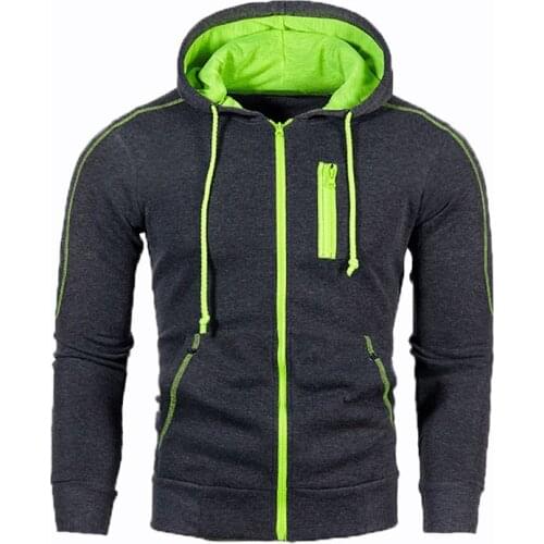 Zipper Hoodies Sportswear Tracksuit Clothing Mens Hoodies Fashion Male Outwear Slim Fit Sweatshirt Coats Mens Hip Hop