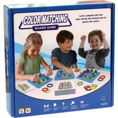 Creative color matching toy parent-child interaction reaction concentration training children early education party board game