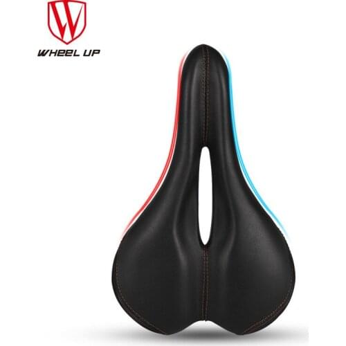 Wheel Up Bicycle Saddle Shockproof PU MTB Road Bike Seat mat Anti slip Comfortable Hollow Racing Riding Cushion Cycling parts