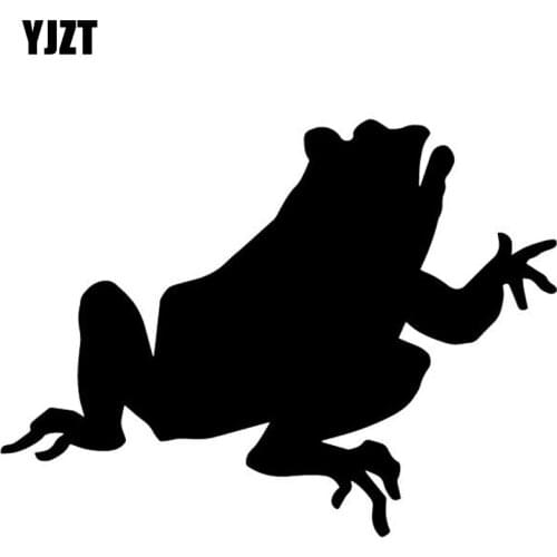 YJZT 15.3CM*11.5CM Toad Decorate Car Trunk Vinyl Decal Pattern Car Stickers Black/Silver C4-2960