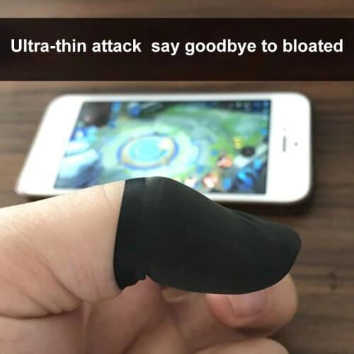 10Pcs Mobile Finger Sleeve TouchScreen Game Controller Sweatproof Gloves for Phone Gaming -Drop