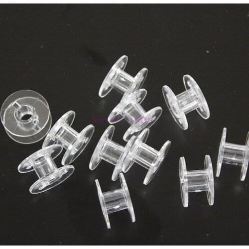 10000pcs Clear Plastic 25 Single Bobbin Sewing Machine For Home Sewing Machine Sewing Spool Craft Supplies