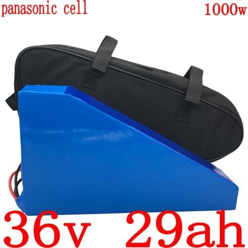 36V 500W 1000W ebike battery 36v 30ah electric bicycle battery 36v 30ah Lithium battery use panasonic cell+5A charger duty free