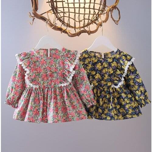 4 pieces/lot) 2021 New Arrival Girls Fall Dress 081204
