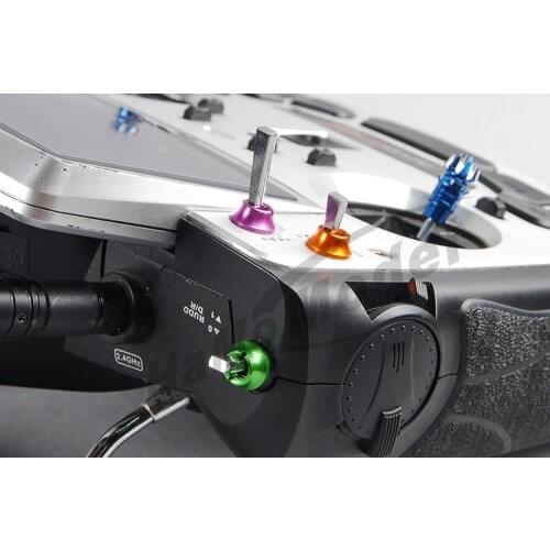 8 Pieces/set Radio Control Switch Color Nut For Futaba JR FrSky Taranis X9D Plus QX7 Transmitter