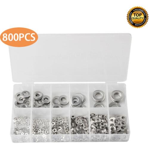 800pcs x Stainless Steel Iron Washer Washer Flat Washer Skateboard Truck Axle Washers Rings