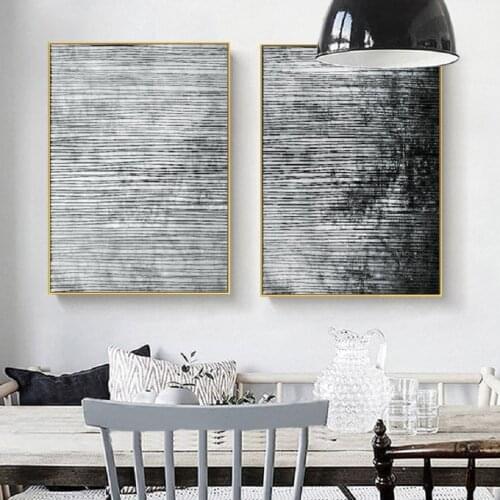 Abstract Black and White Vintage Posters Canvas Paintings Wall Art Prints Pictures for Dining Room Interior Home Decoration