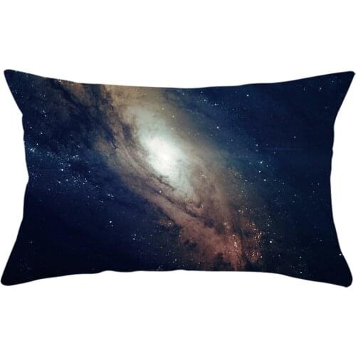 Space Planet Printing Pillow Case Rectangle Eclipse Waist Cushion Cover Polyester Sofa Living Room Decor Pillowcase