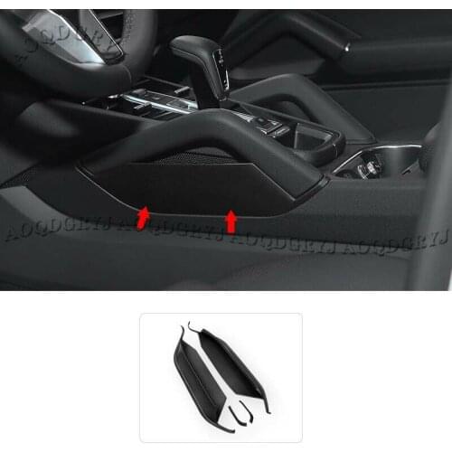 For Porsche Cayenne 2018-2021 Black Center Armrest Storage Container Holder 2pcs Car modification Auto parts