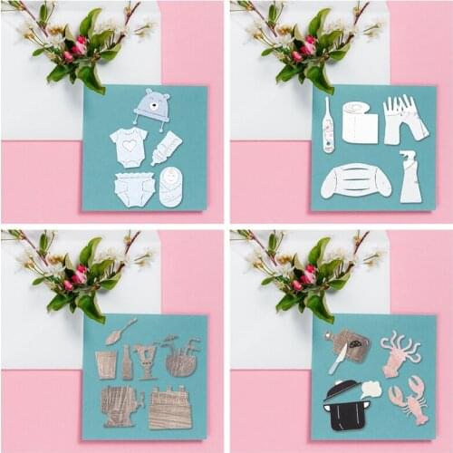 Cookware Cleaning Tools Pot Juice Crayfish Knife Baby Cutting Dies Crafts Card Make Scrapbook DIY Stencil New Die Cuts 2020