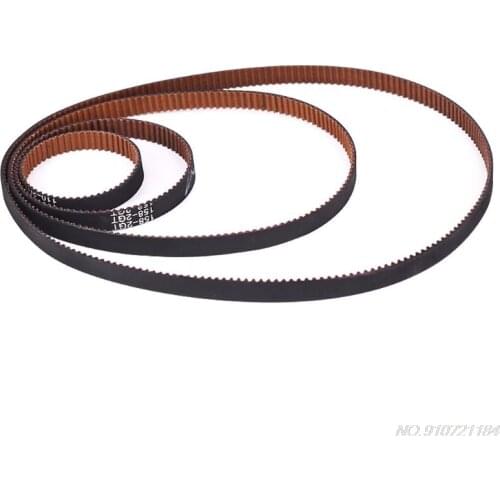 Wear Resistant Anti-slip GT2 Closed Loop Timing Belt Rubber 2GT 6mm 110 200 280 300 400 610 852mm Synchronous Belts J27 21