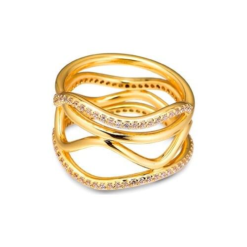 Fashion Female Rings Swirling Lines Ring Sterling Silver Jewelry Rings For Woman Party Jewelry Making